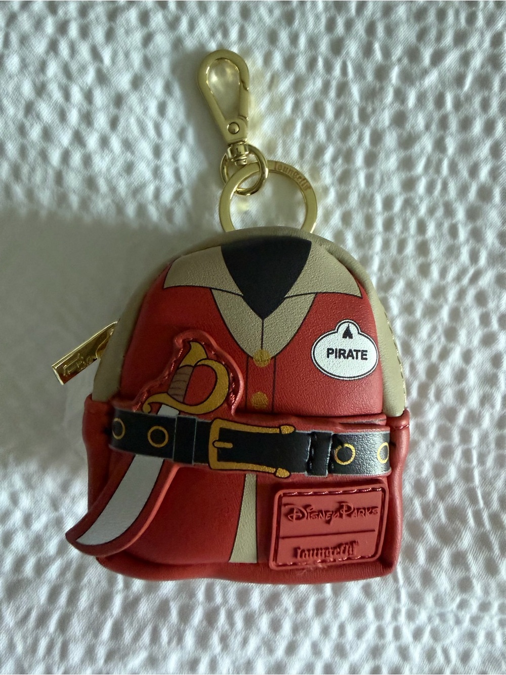 Disney Parks Loungefly Pirate Costume Mini Backpack Keychain
